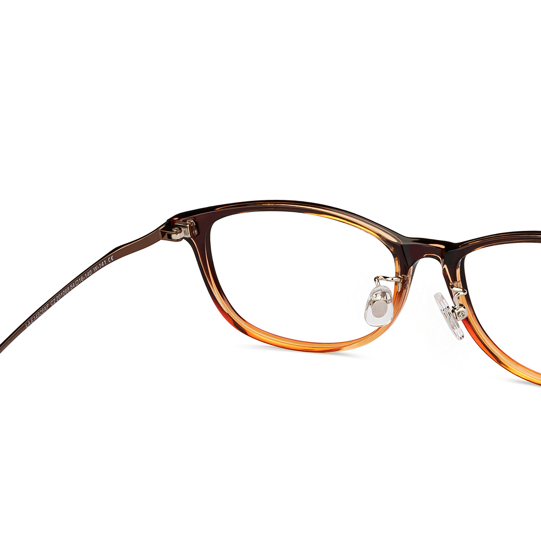 Lenskart Air Online Brown Transparent Full Rim Round right side