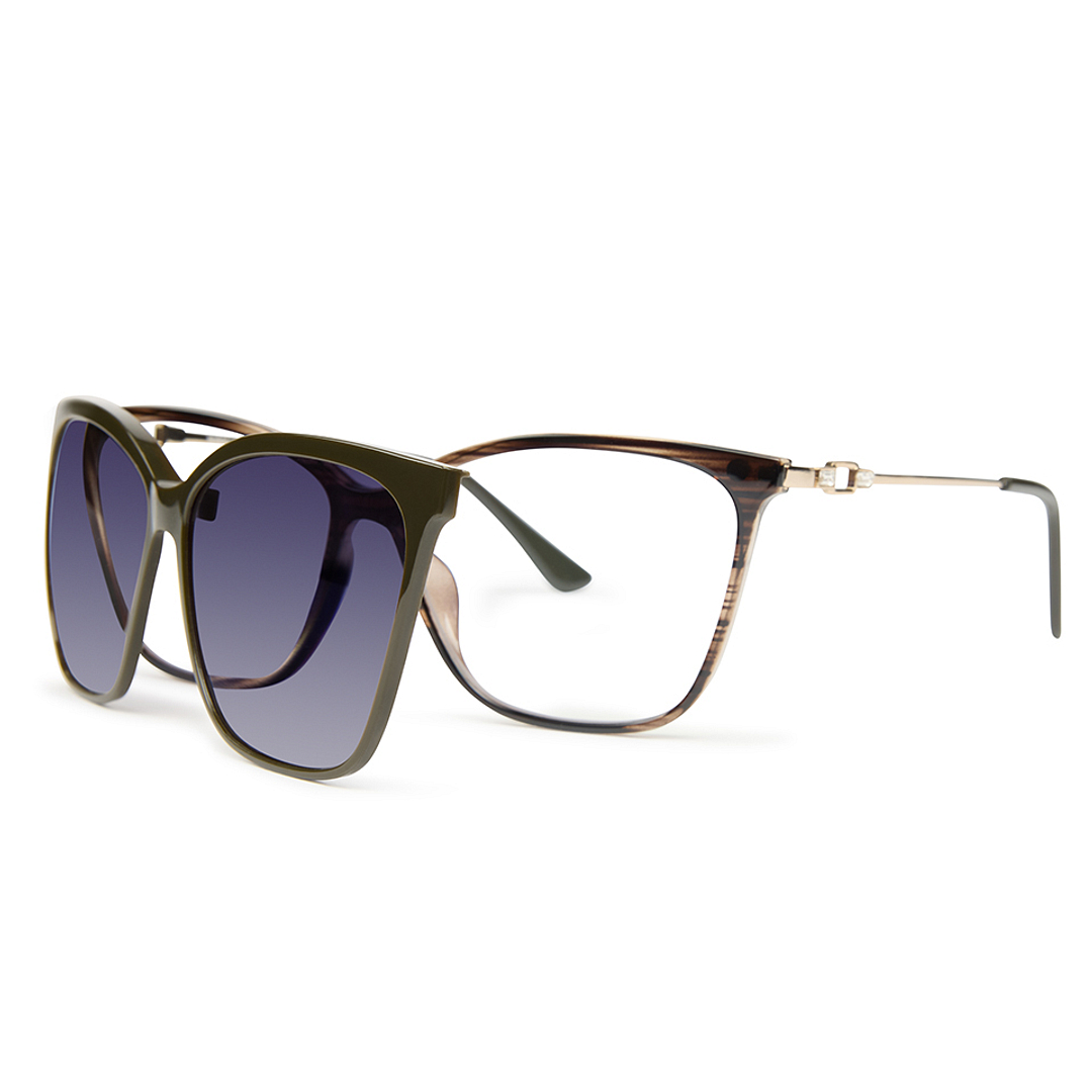 Lenskart Air Online Light Brown Full Rim Cat Eye left side