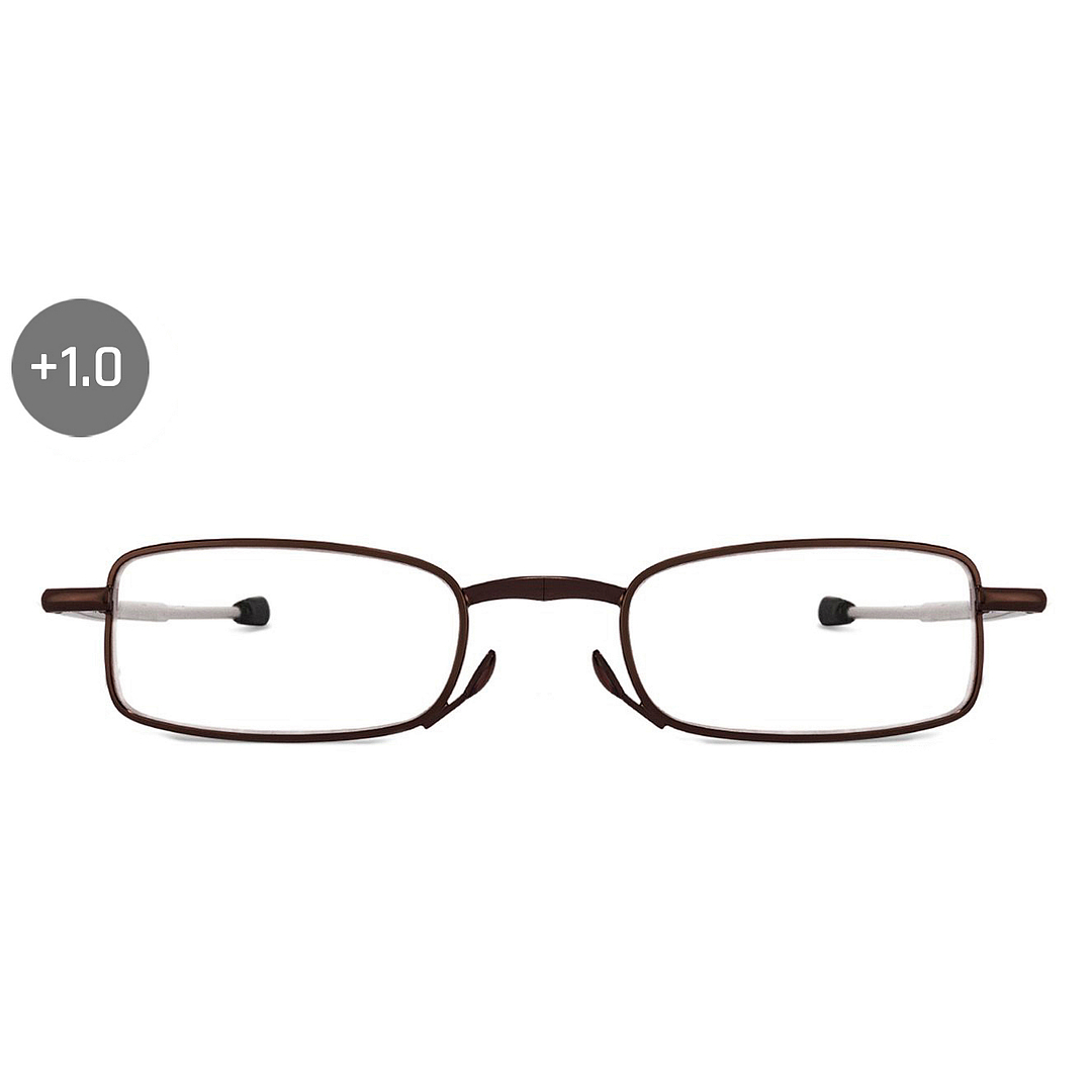 Lenskart READERS Brown Silver Full Rim Rectangle Lenskart Readers VC 0049 Only For 1 Prefitted Powers left side