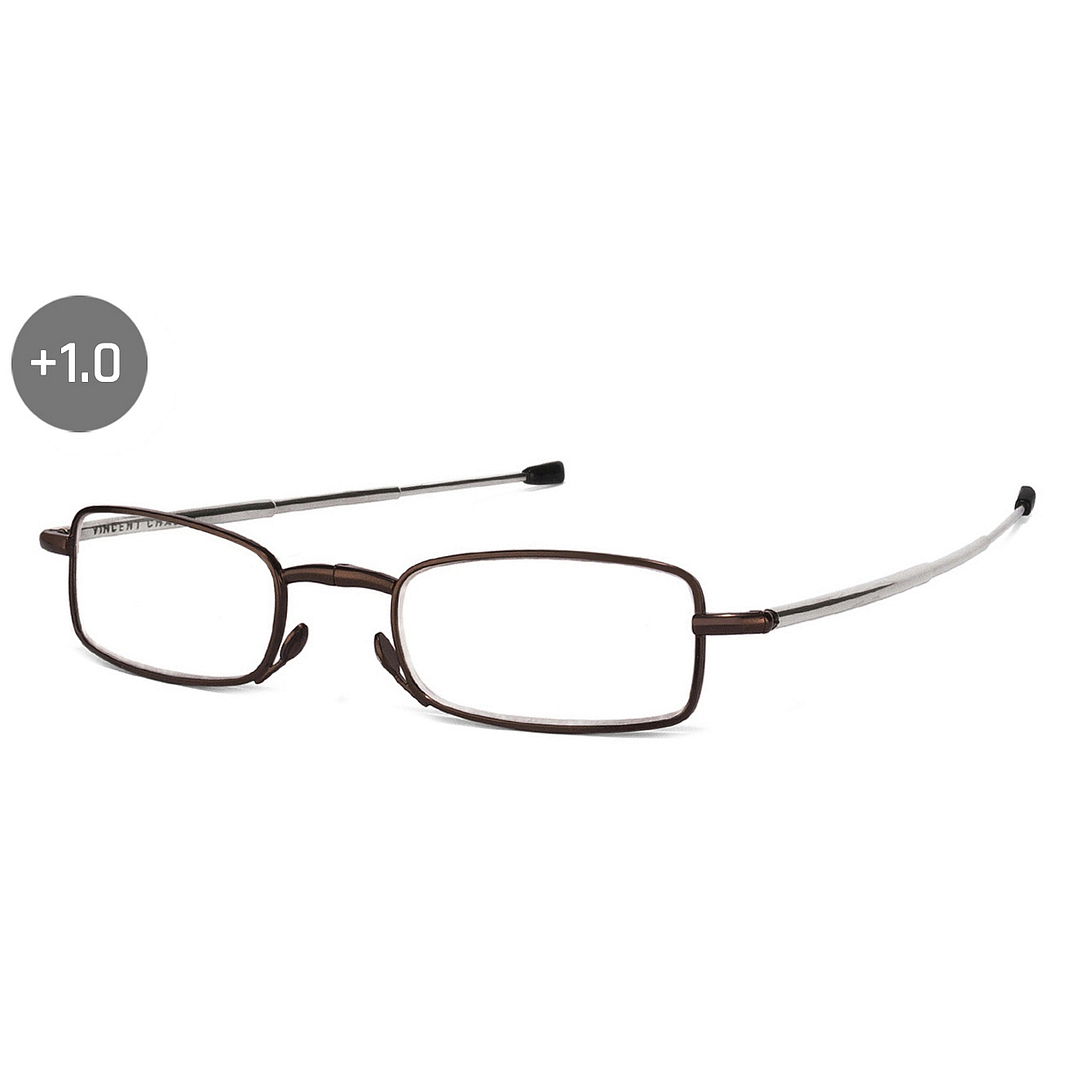 Lenskart READERS Brown Silver Full Rim Rectangle Lenskart Readers VC 0049 Only For 1 Prefitted Powers right side