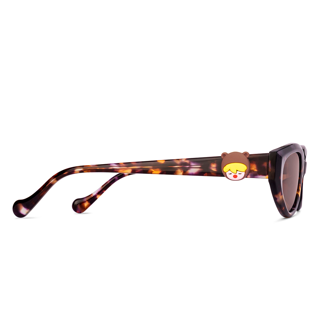 Lenskart Brown Tortoise Full Rim Cat Eye right side