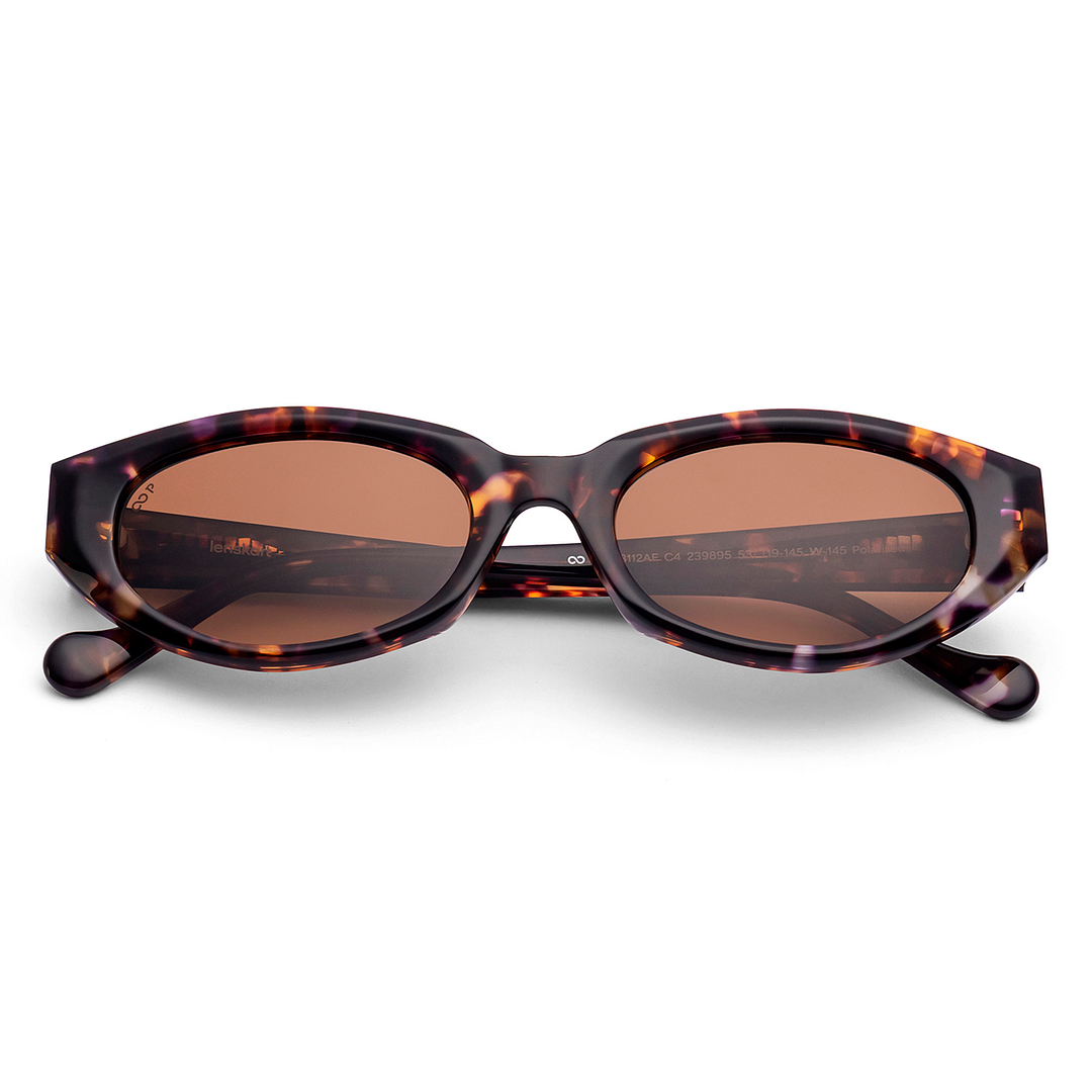 Lenskart Brown Tortoise Full Rim Cat Eye right side