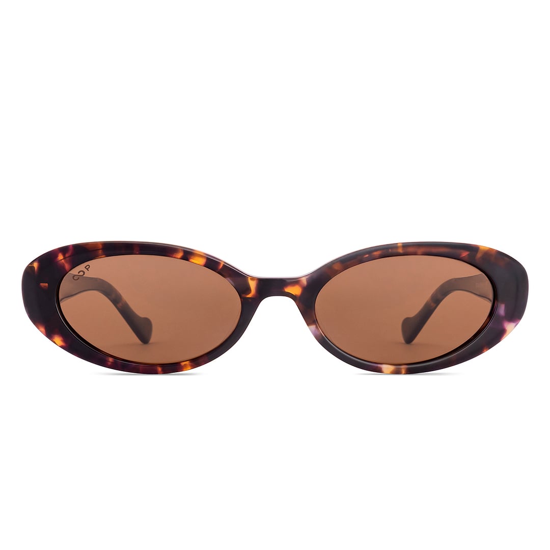 Lenskart Brown Tortoise Full Rim Oval left side