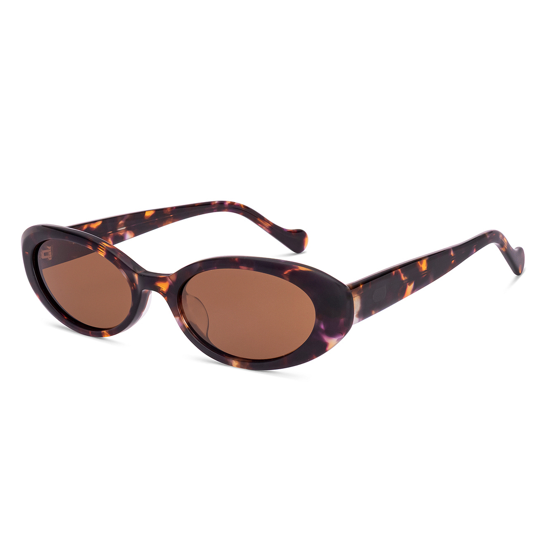 Lenskart Brown Tortoise Full Rim Oval right side