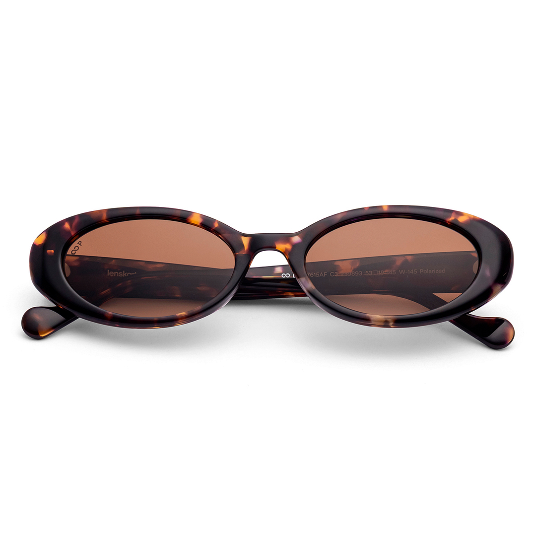 Lenskart Brown Tortoise Full Rim Oval right side