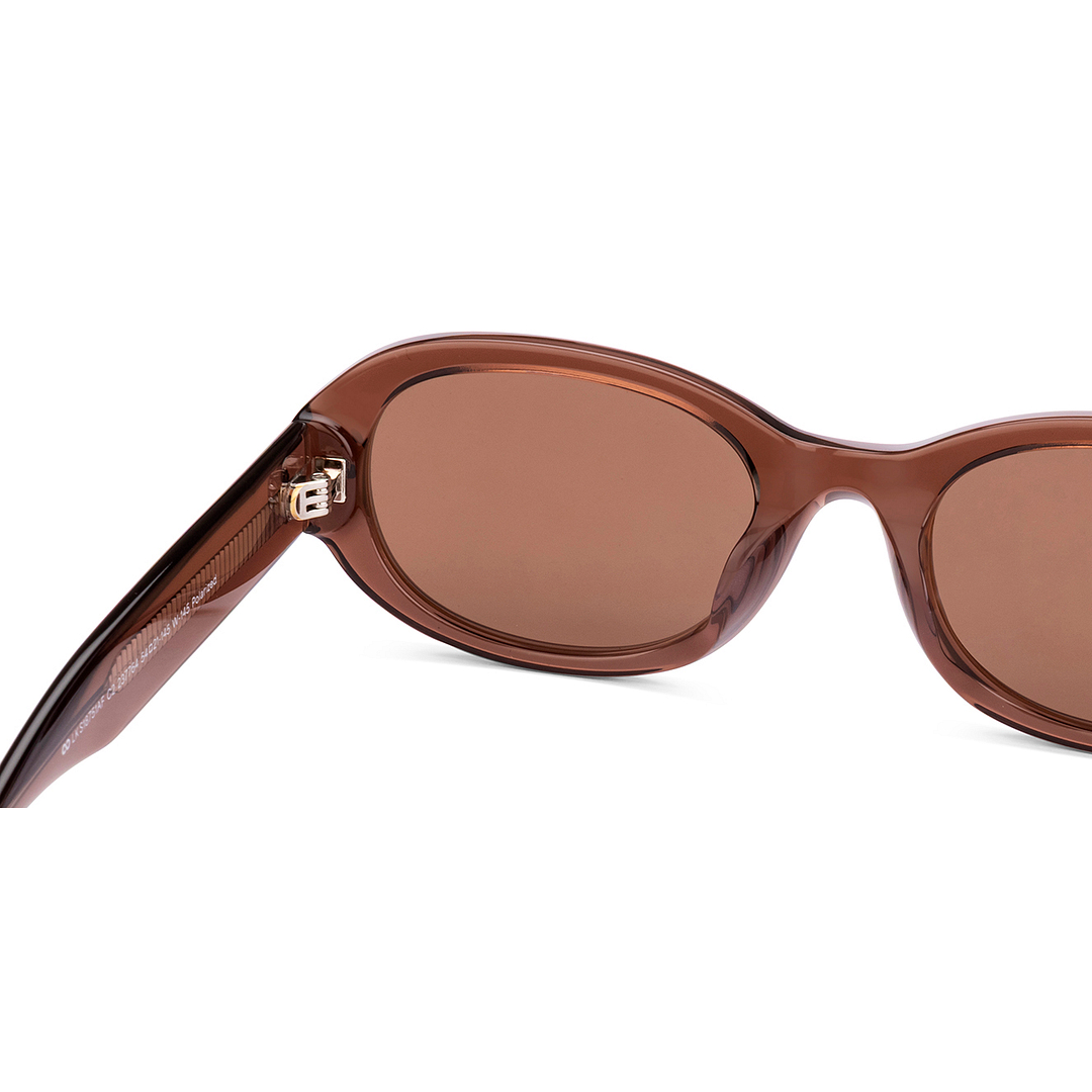 Lenskart Brown Transparent Full Rim Rectangle right side