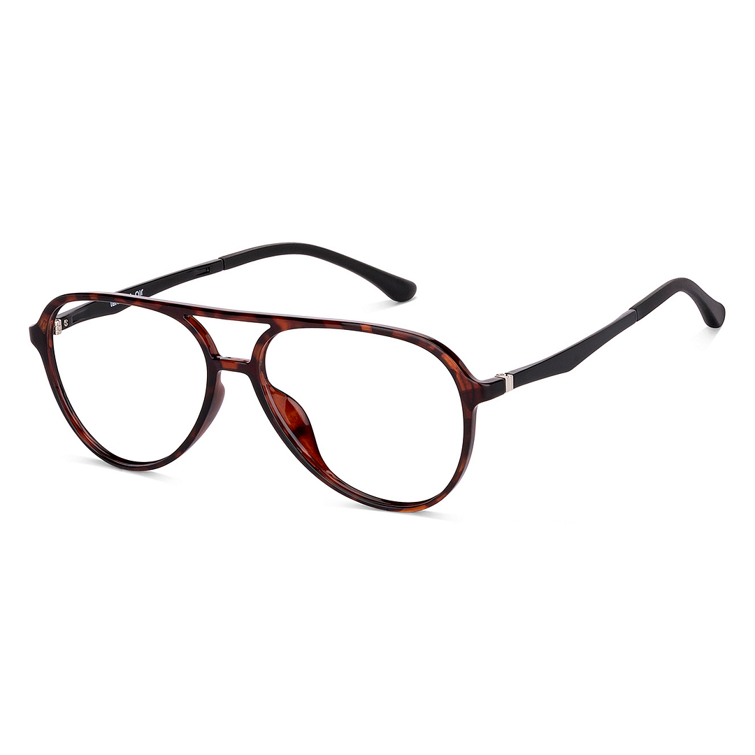 Lenskart Air Online Light Brown Full Rim Aviator right side