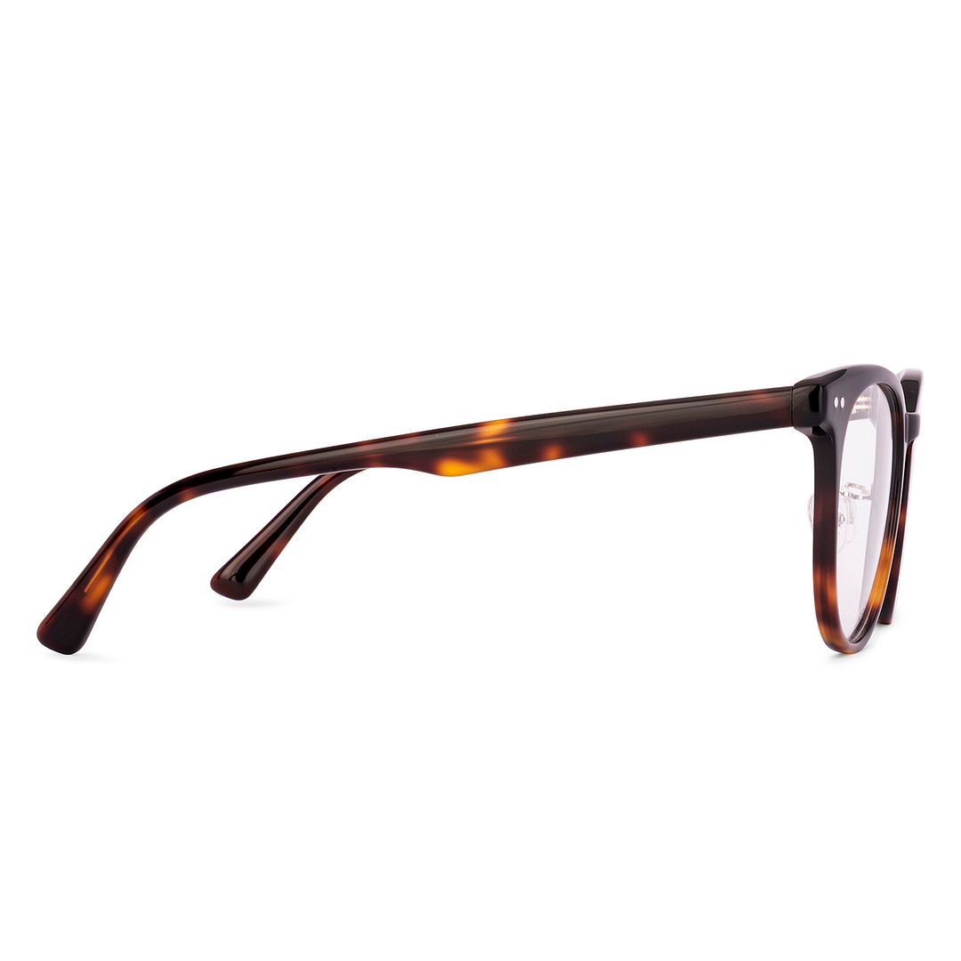 Lenskart Brown Tortoise Full Rim Round left side