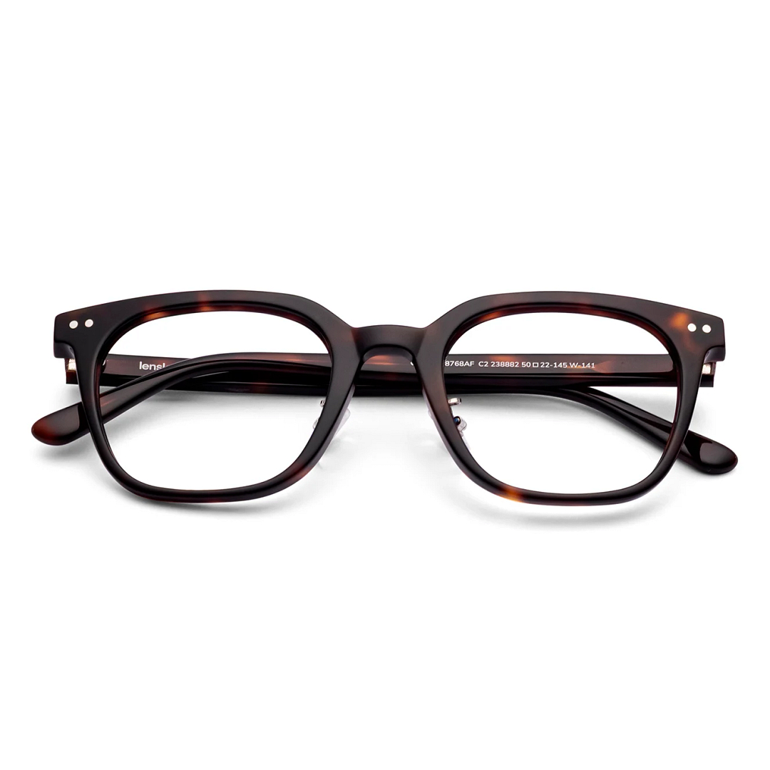 Lenskart Brown Tortoise Full Rim Square left side