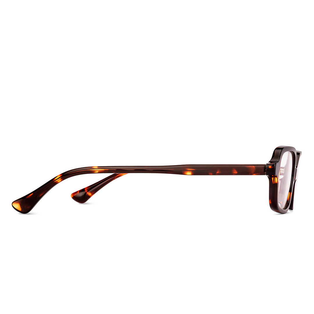 Lenskart Brown Tortoise Full Rim Rectangle left side