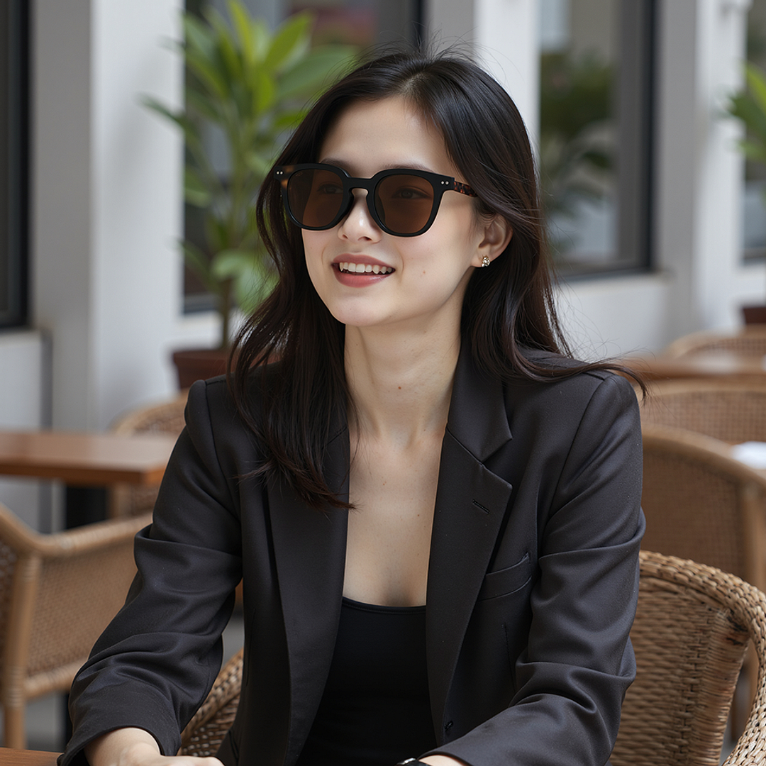 Lenskart Air Tortoise Full Rim Square right side