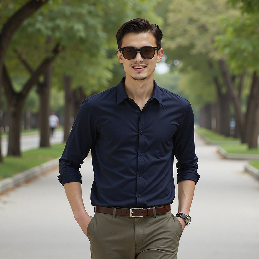 Lenskart Air Tortoise Full Rim Square left side