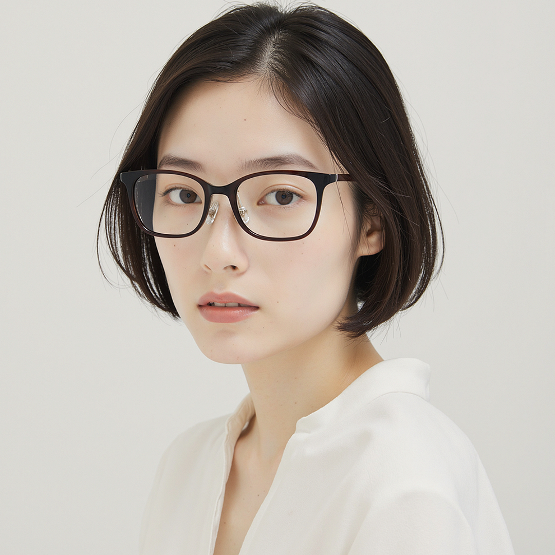 Lenskart Air Light Brown Full Rim Square right side