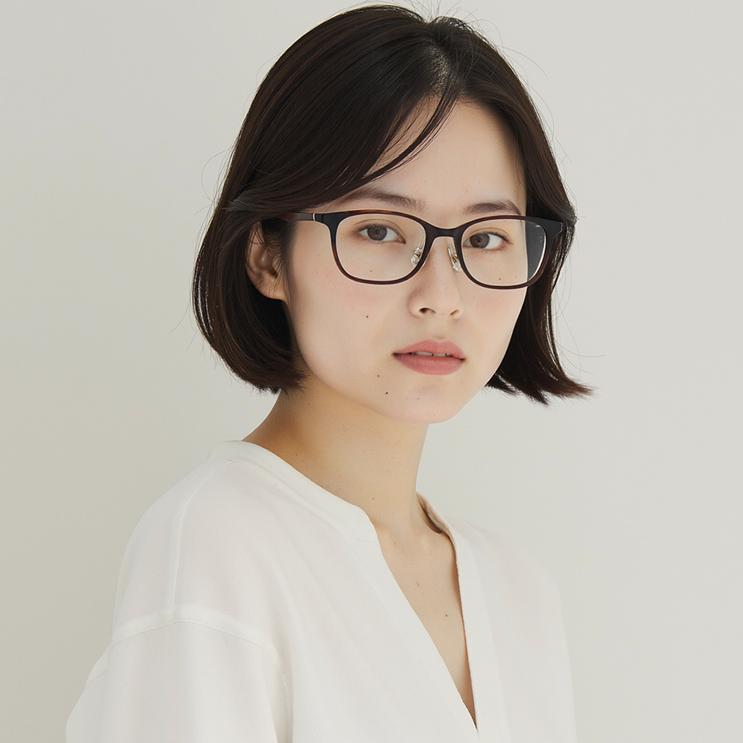 Lenskart Air Light Brown Full Rim Square left side