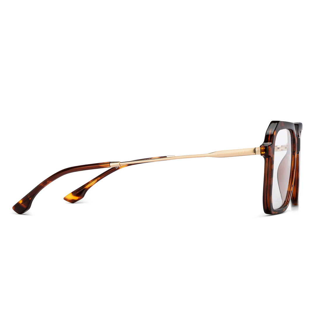 Lenskart Studio Online Light Brown Full Rim Square left side
