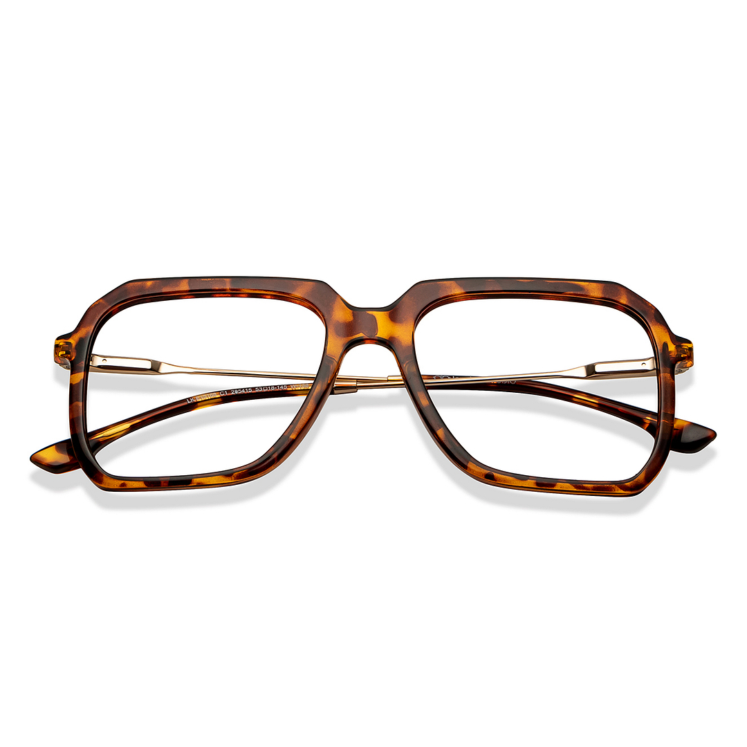 Lenskart Studio Online Light Brown Full Rim Square left side