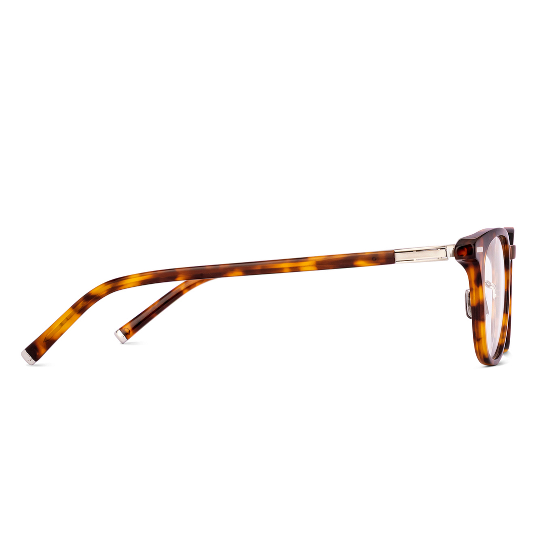 Lenskart Brown Tortoise Full Rim Round left side