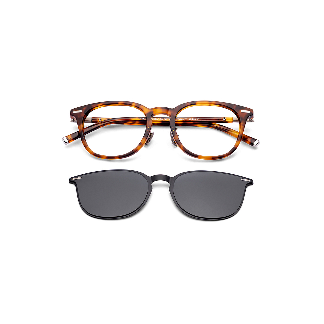 Lenskart Brown Tortoise Full Rim Round right side