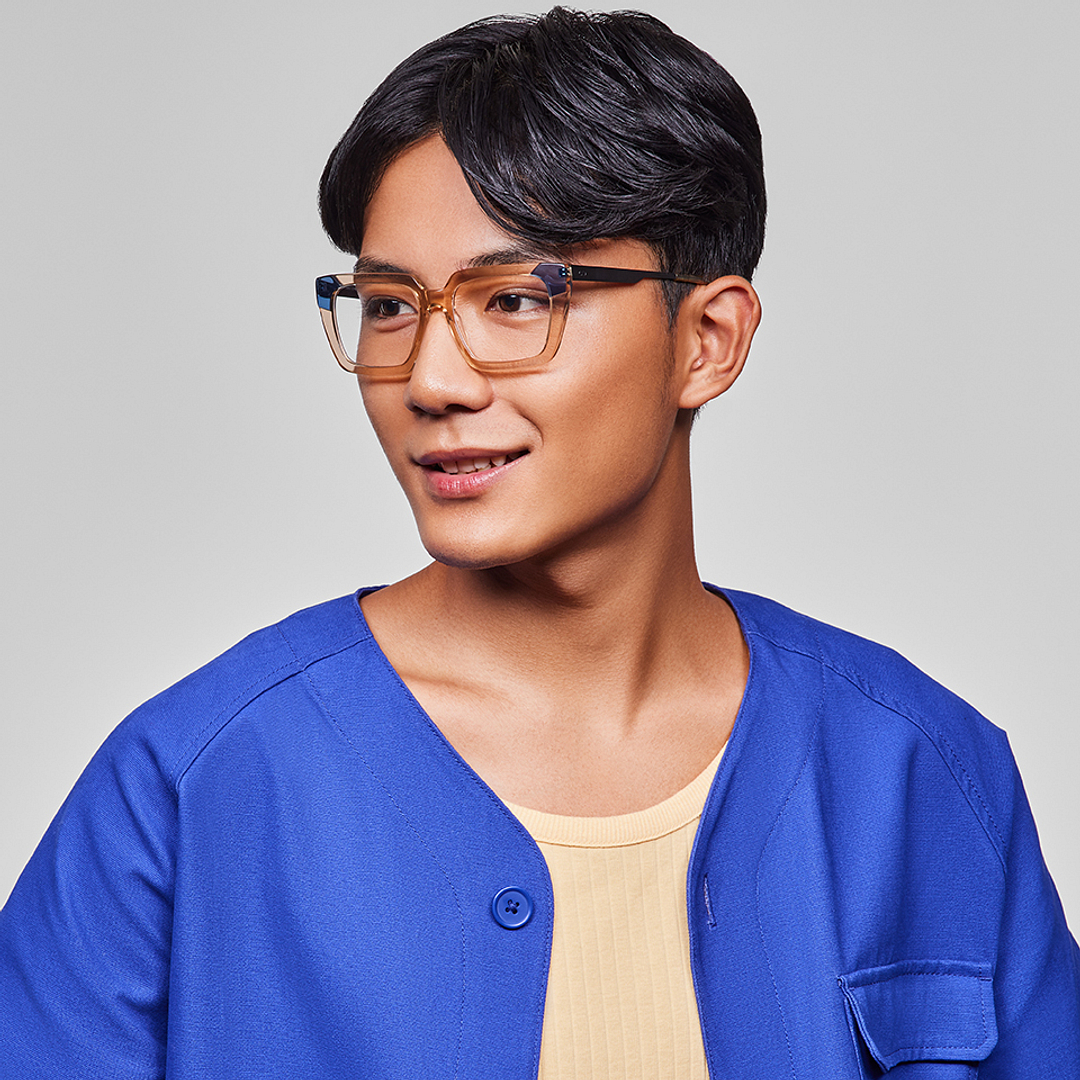 Vincent Chase Online Brown Transparent Full Rim Square left side