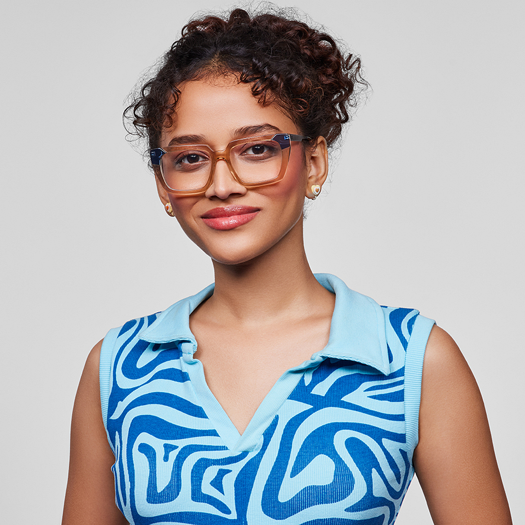 Vincent Chase Online Brown Transparent Full Rim Square right side