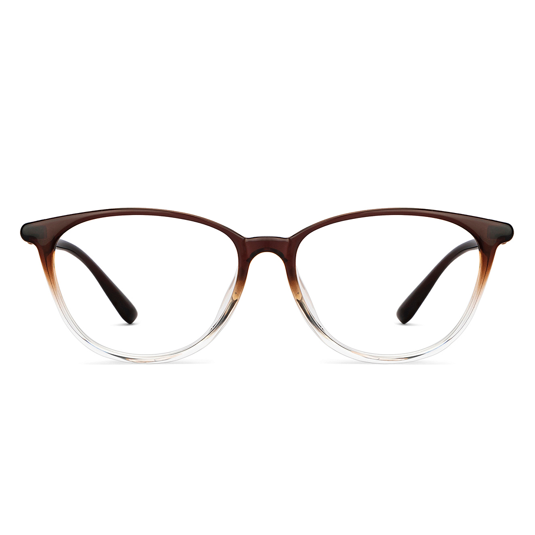 Buy Brown Transparent Brown Full Rim Cat Eye Lenskart Air