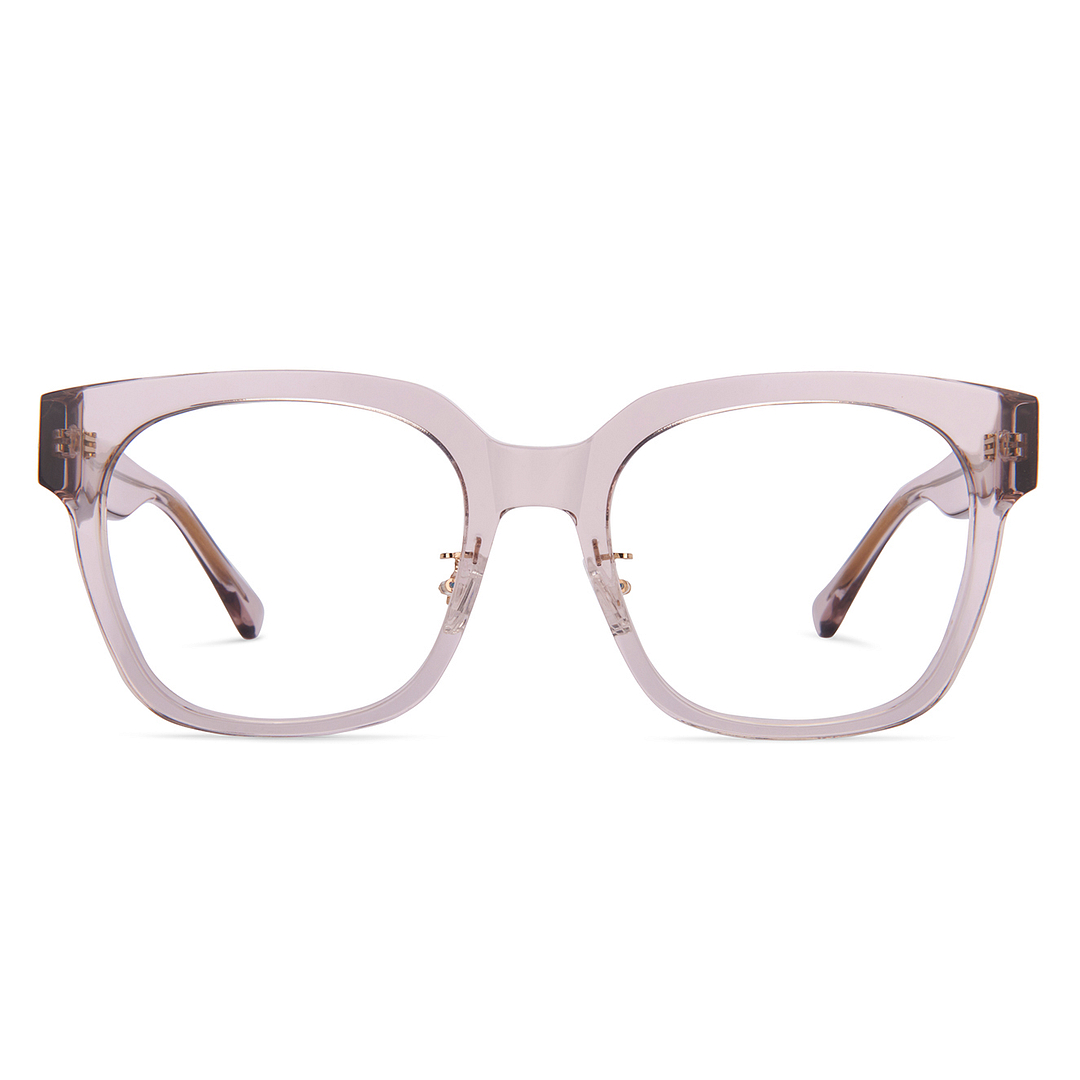 Lenskart Brown Transparent Full Rim Square left side