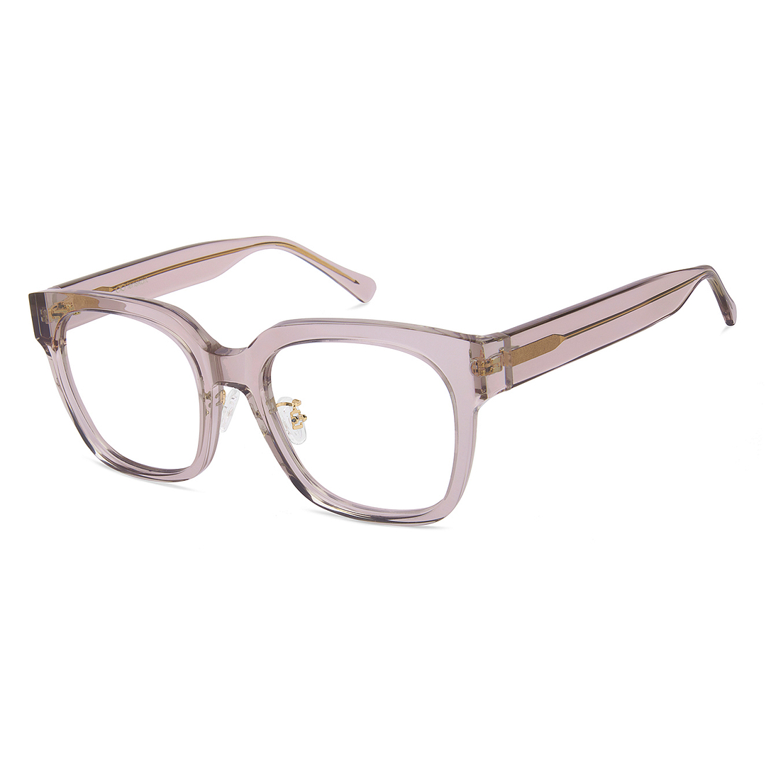 Lenskart Brown Transparent Full Rim Square right side