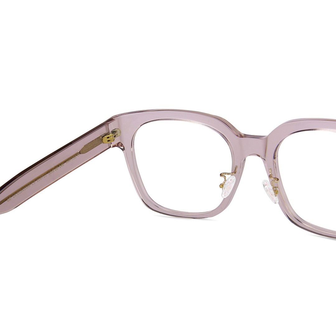 Lenskart Brown Transparent Full Rim Square left side