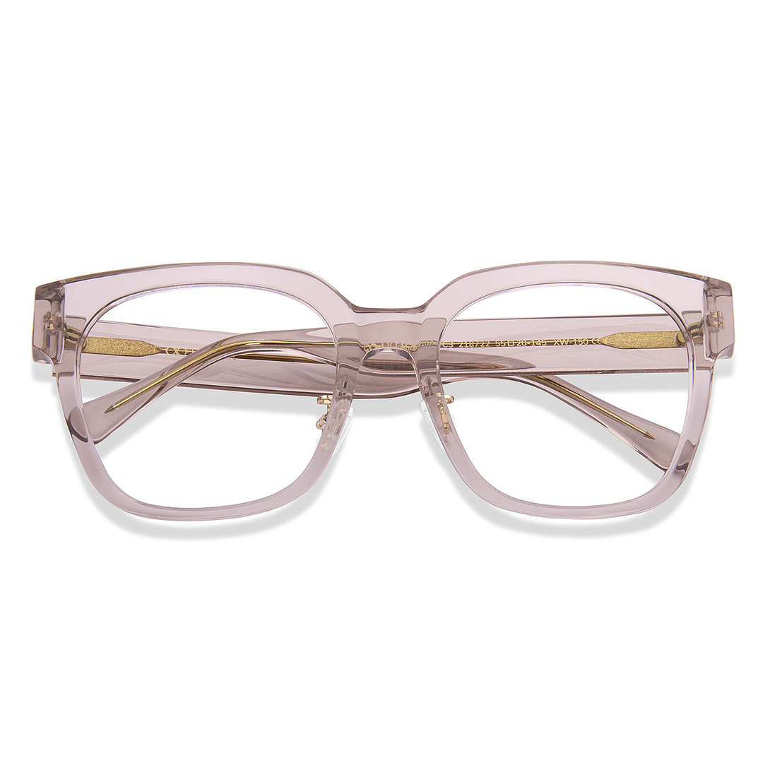 Lenskart Brown Transparent Full Rim Square right side