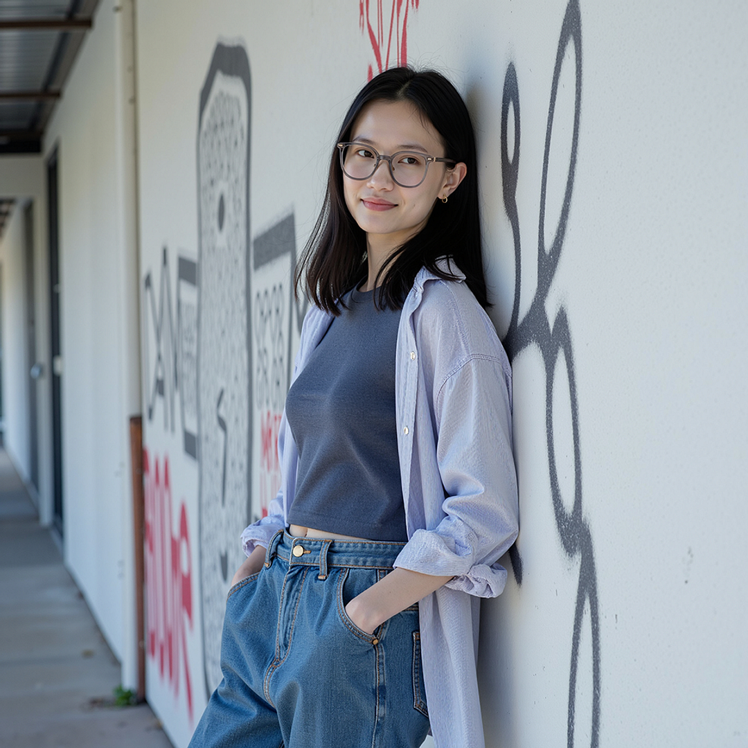 Lenskart Brown Transparent Full Rim Square right side