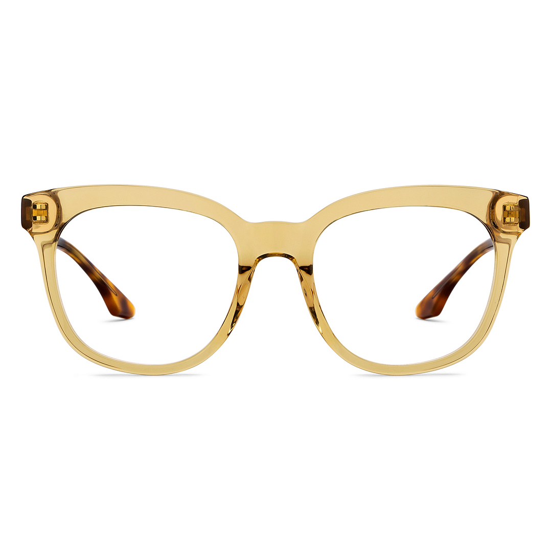 Lenskart Brown Transparent Full Rim Cat Eye right side