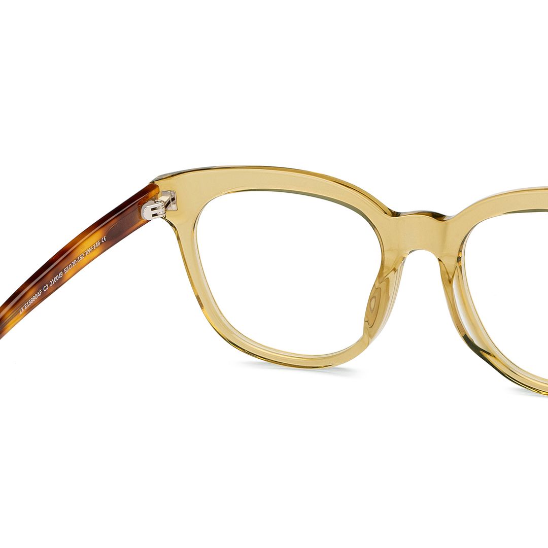 Lenskart Brown Transparent Full Rim Cat Eye right side