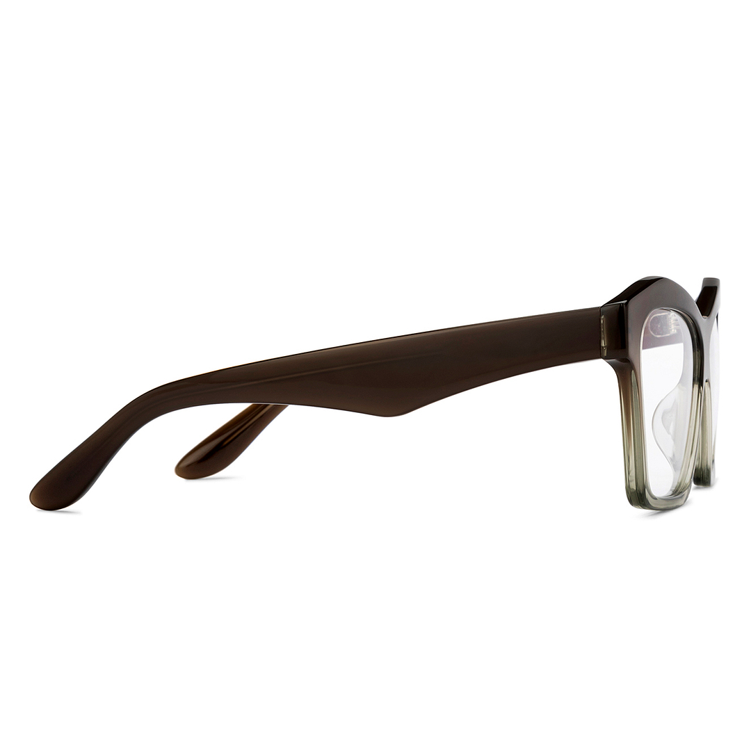 Lenskart Brown Transparent Full Rim Square left side