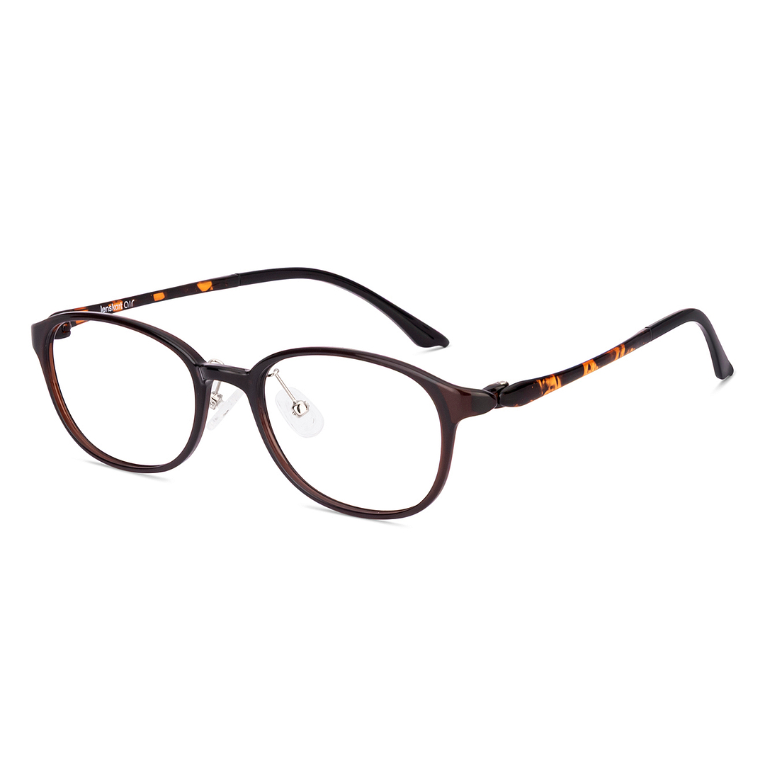 Lenskart Air Brown Transparent Full Rim Oval right side