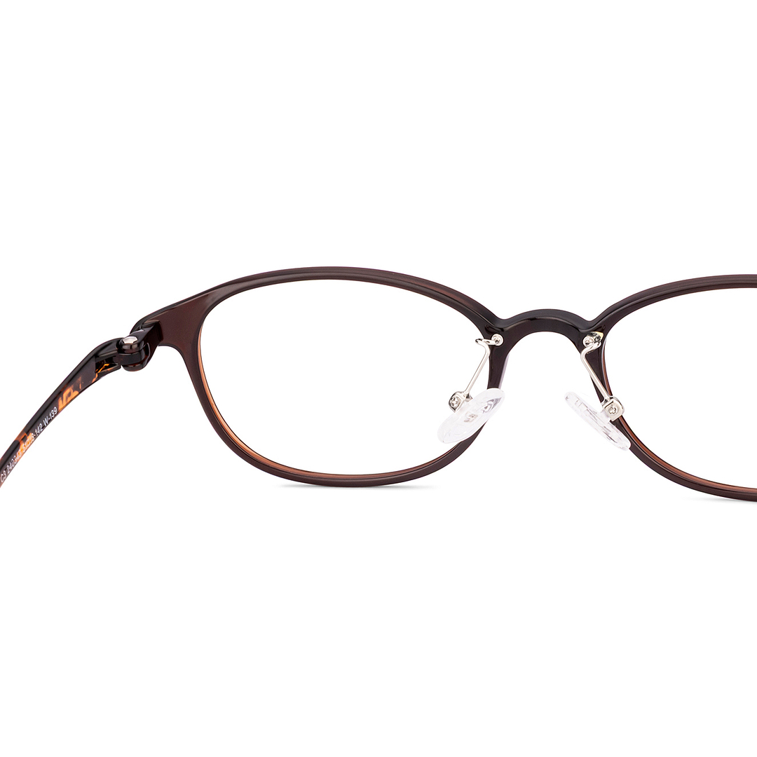 Lenskart Air Brown Transparent Full Rim Oval right side
