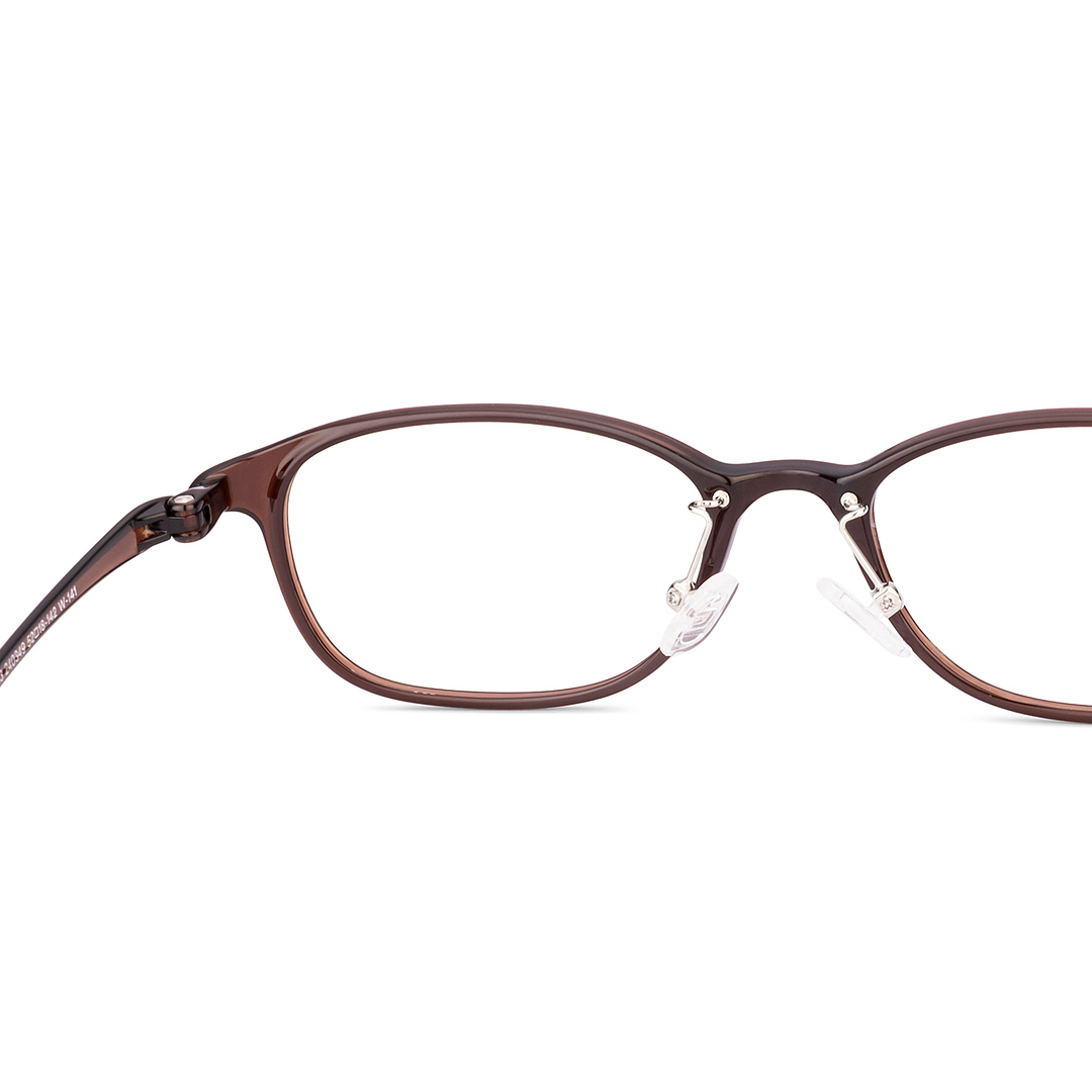 Lenskart Air Brown Transparent Full Rim Rectangle right side