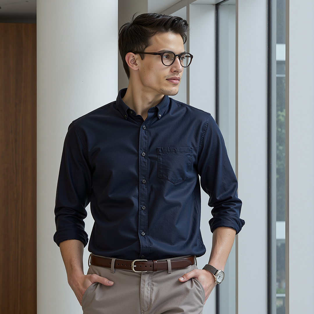 Lenskart Air Brown Transparent Full Rim Round left side