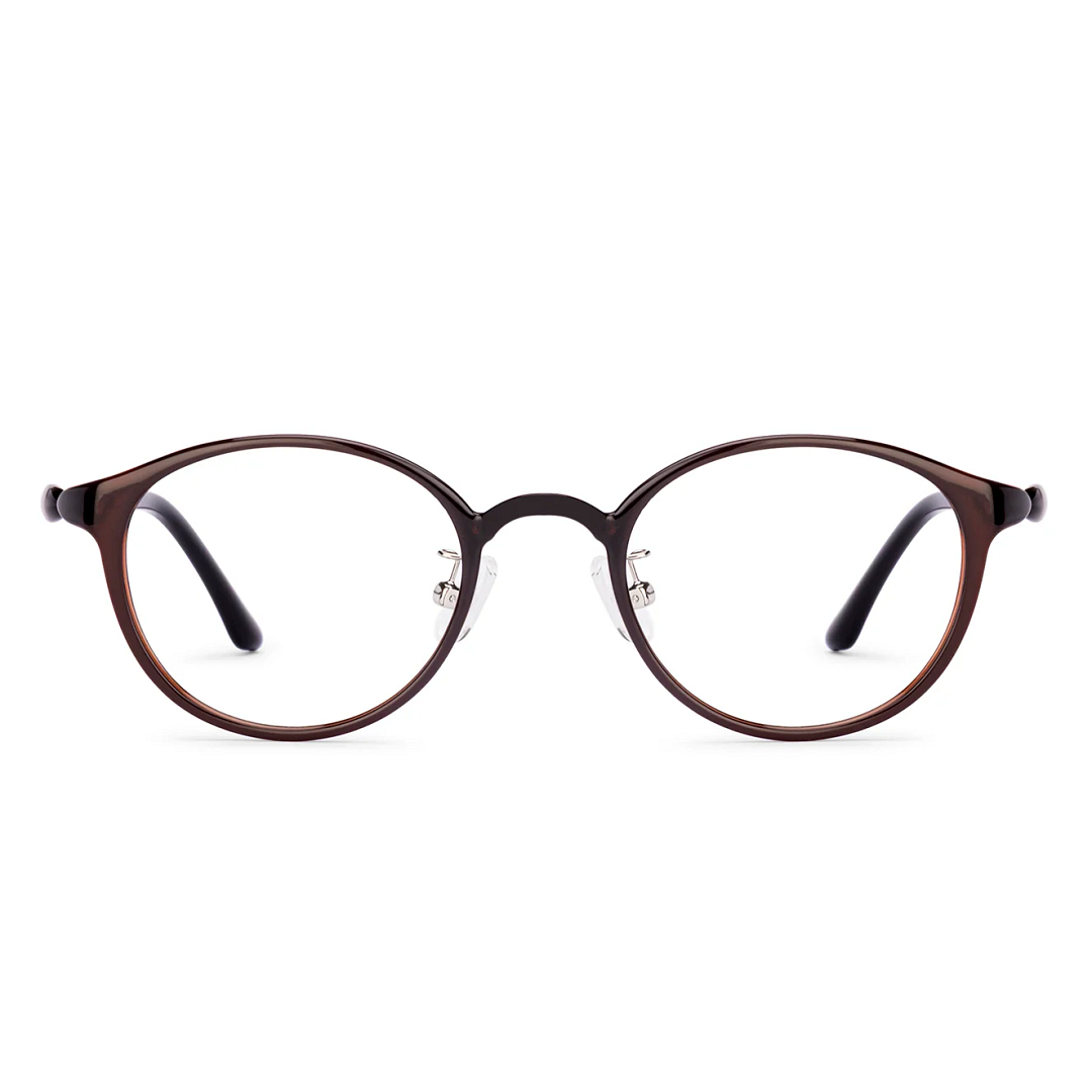 Lenskart Air Brown Transparent Full Rim Round right side