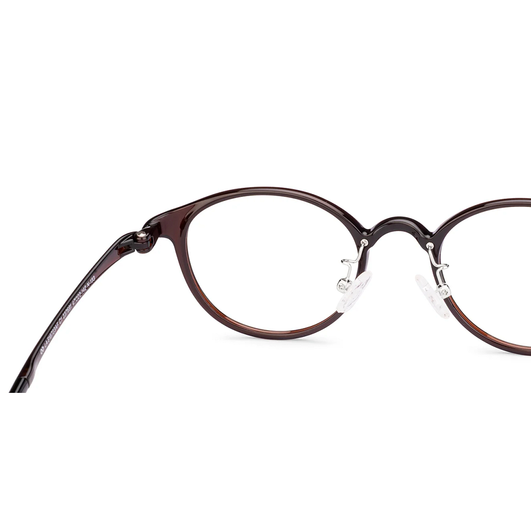 Lenskart Air Brown Transparent Full Rim Round right side