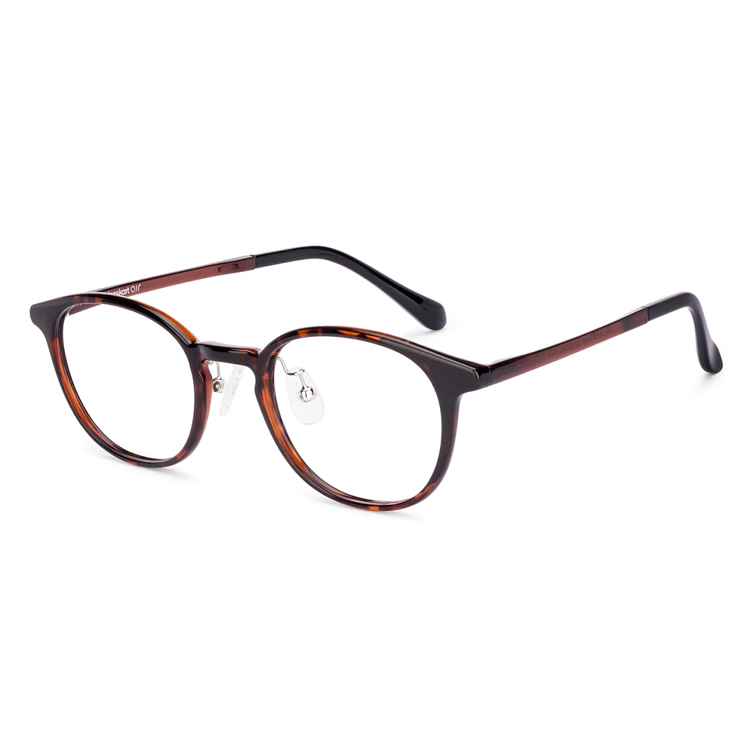 Lenskart Air Brown Transparent Full Rim Round right side