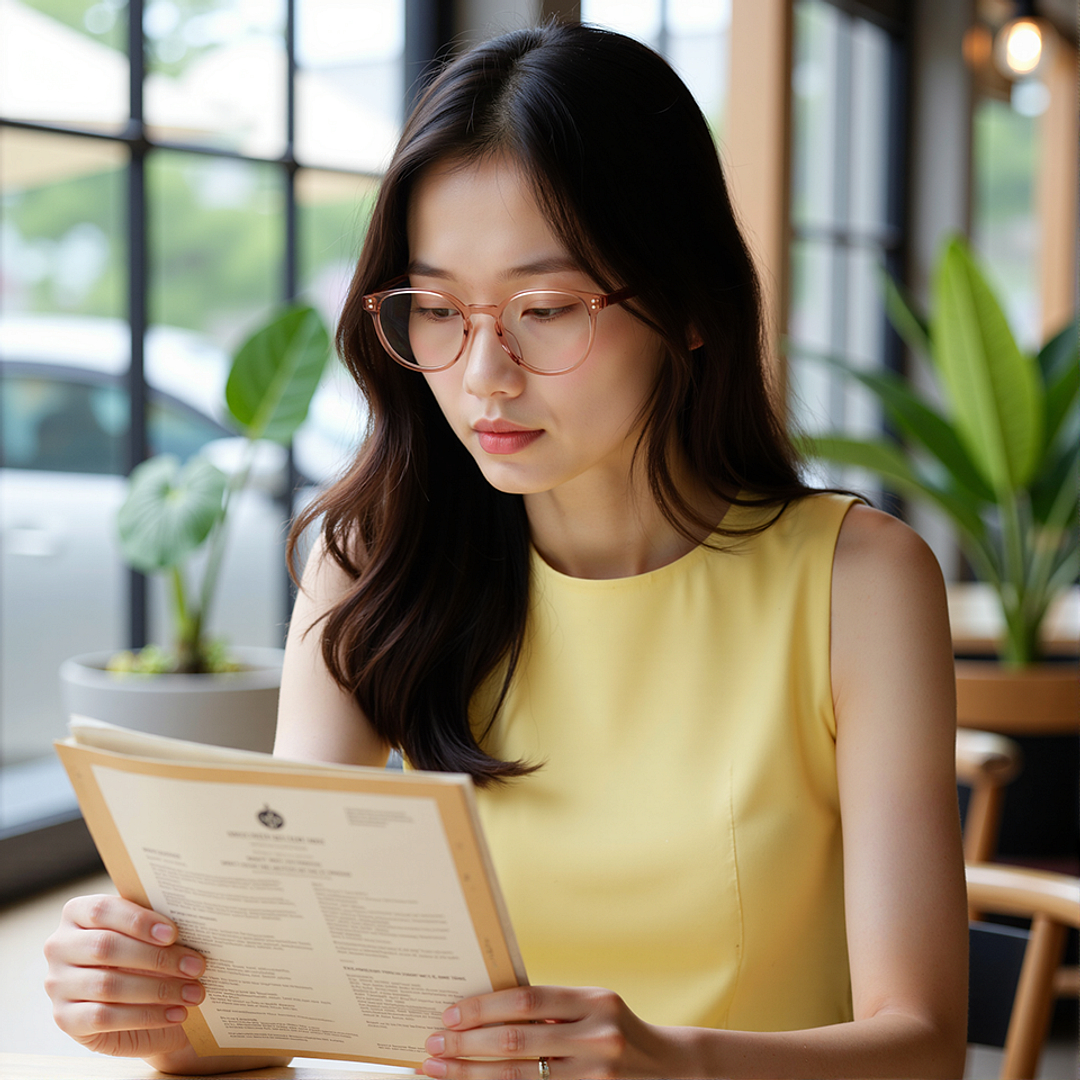 Lenskart Brown Transparent Full Rim Round right side