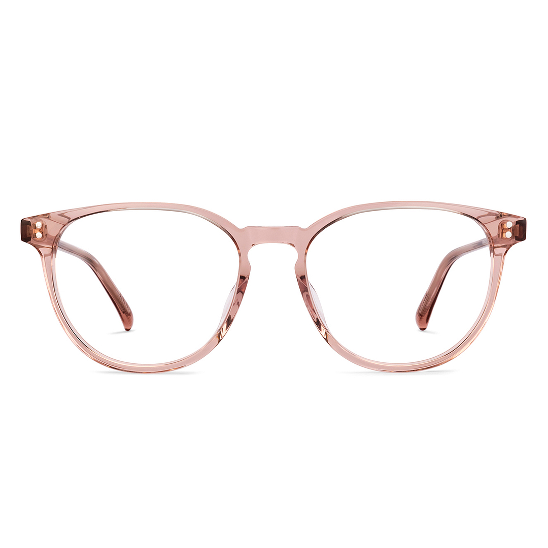 Lenskart Brown Transparent Full Rim Round right side