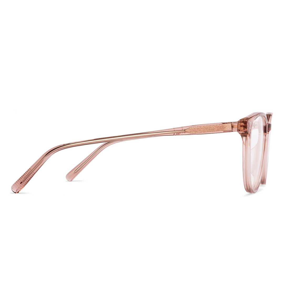 Lenskart Brown Transparent Full Rim Round left side