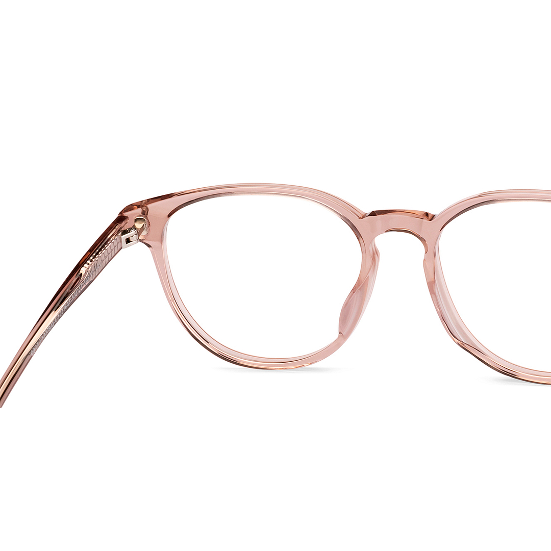 Lenskart Brown Transparent Full Rim Round right side