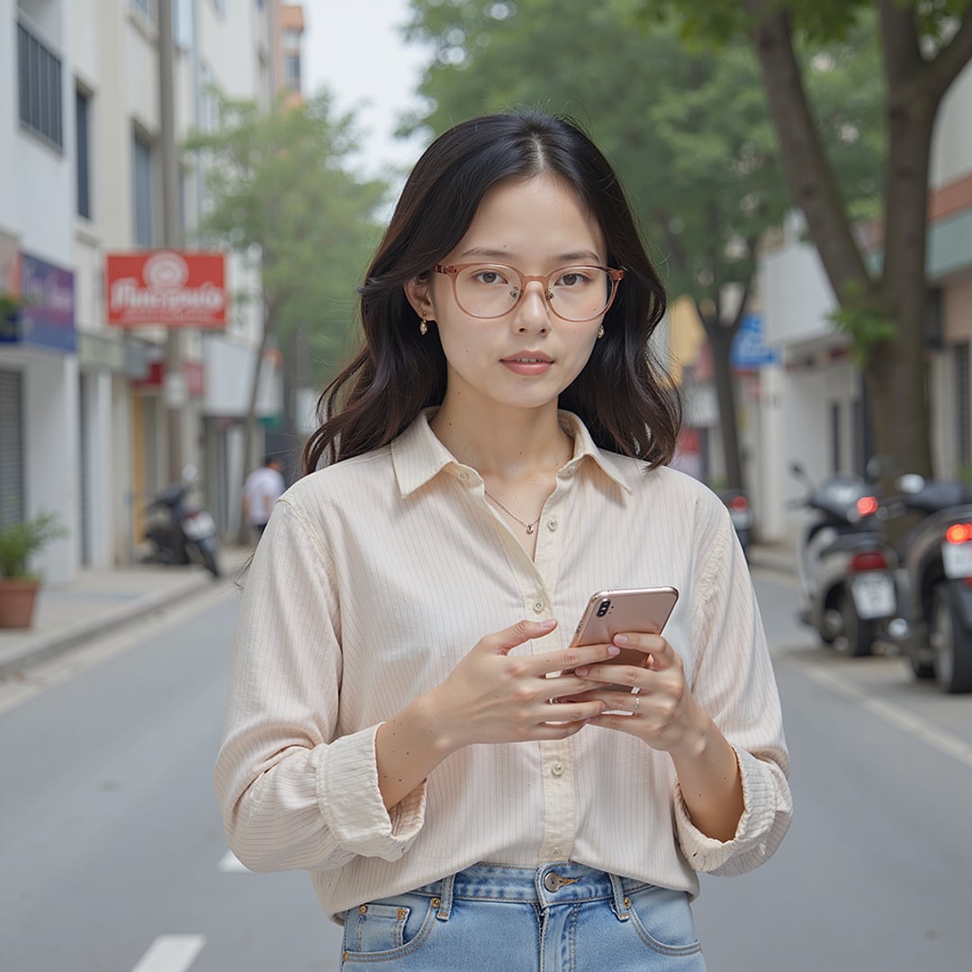 Lenskart Air LA Brown Transparent Full Rim Square right side