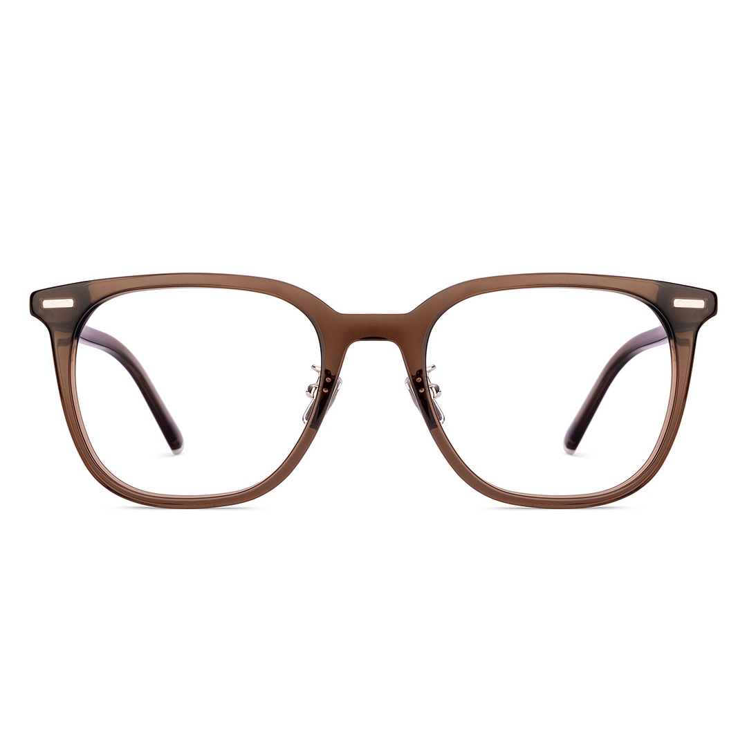 Lenskart Brown Transparent Full Rim Square right side