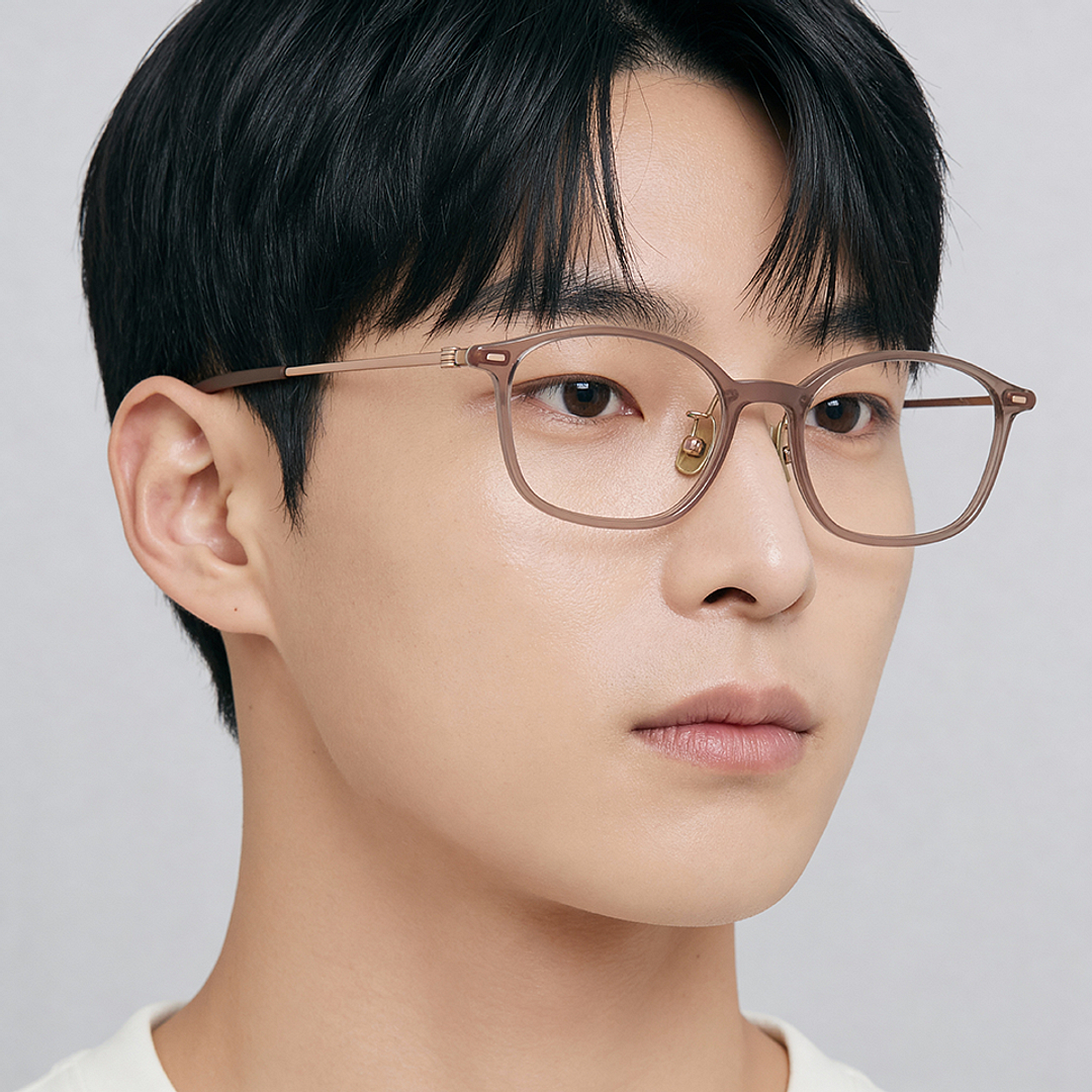 Lenskart Brown Transparent Full Rim Rectangle right side