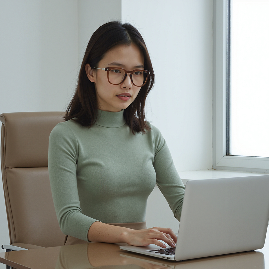 Lenskart Brown Transparent Full Rim Square right side