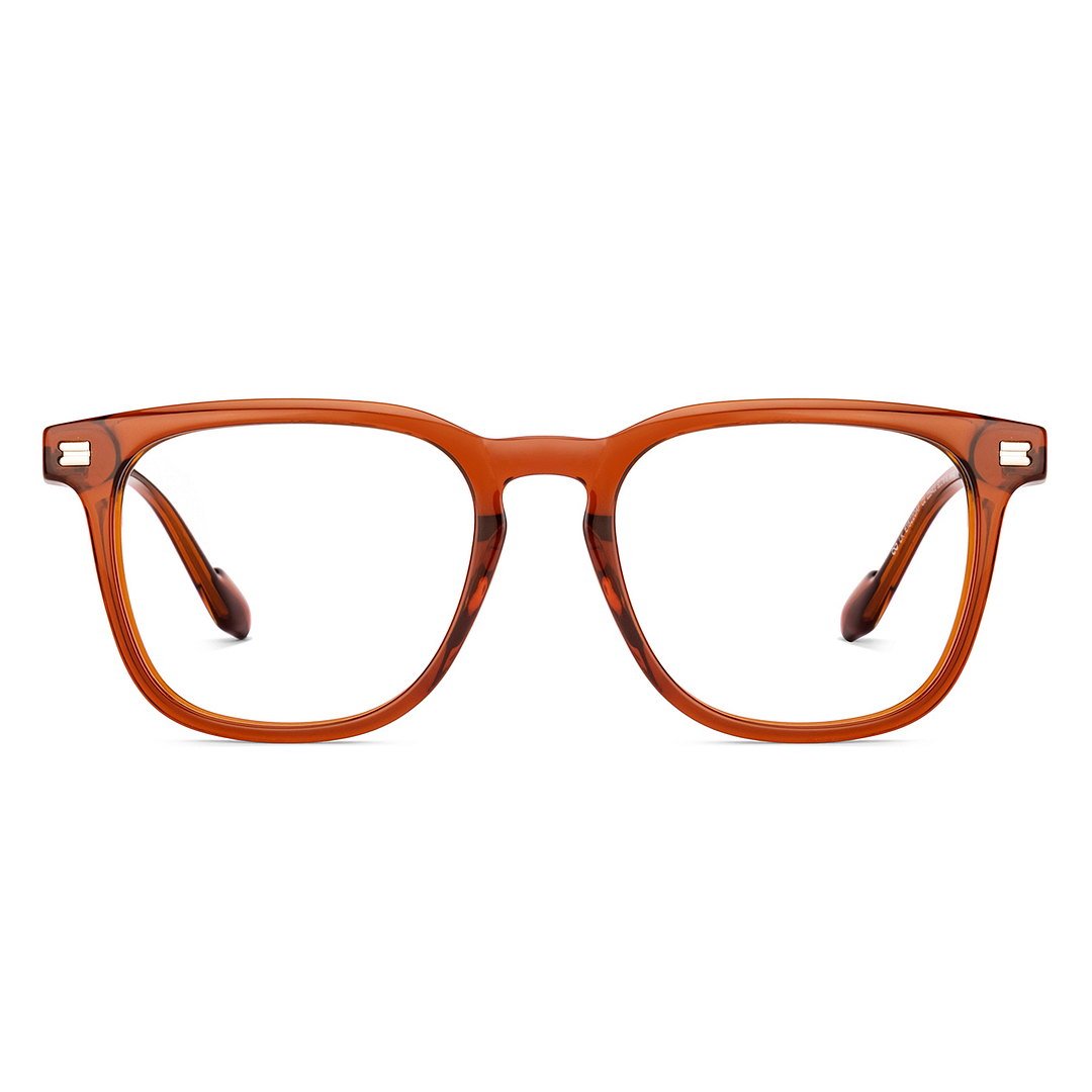 Lenskart Brown Transparent Full Rim Square right side