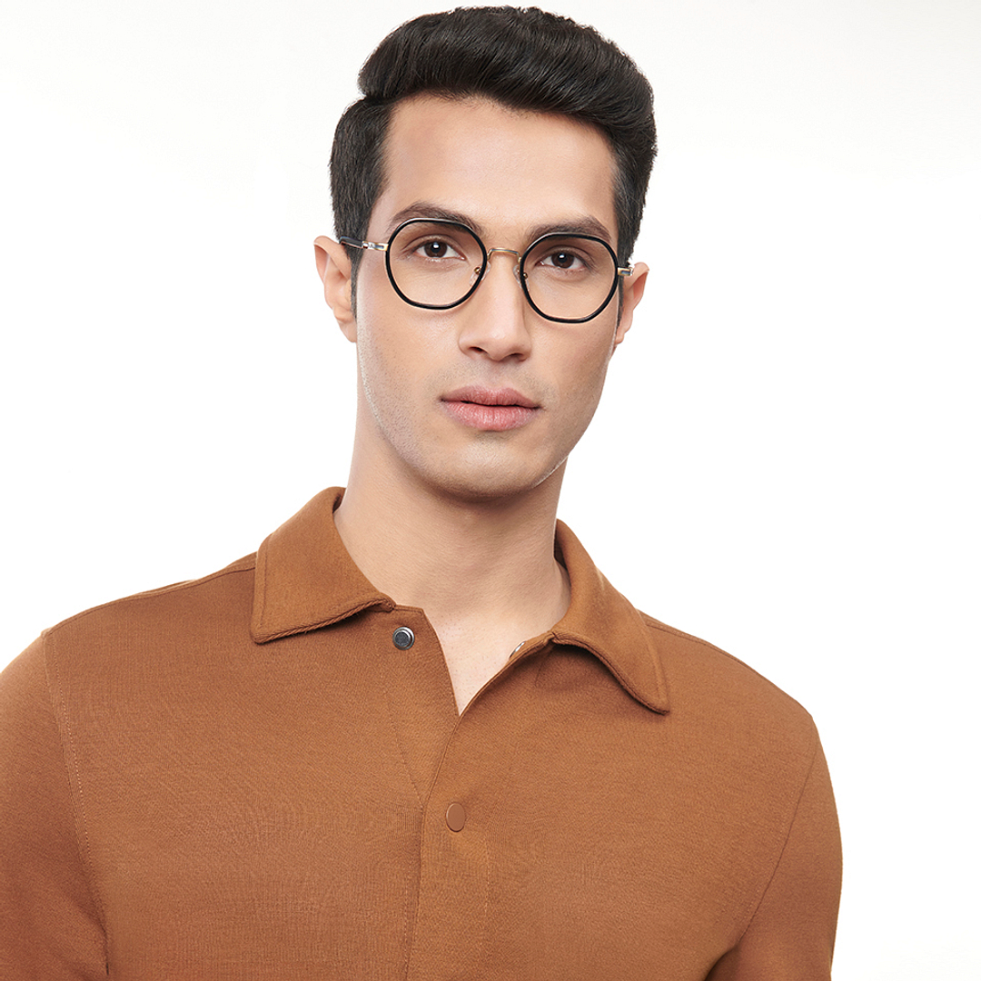 Lenskart Studio Online Black Full Rim Geometric left side